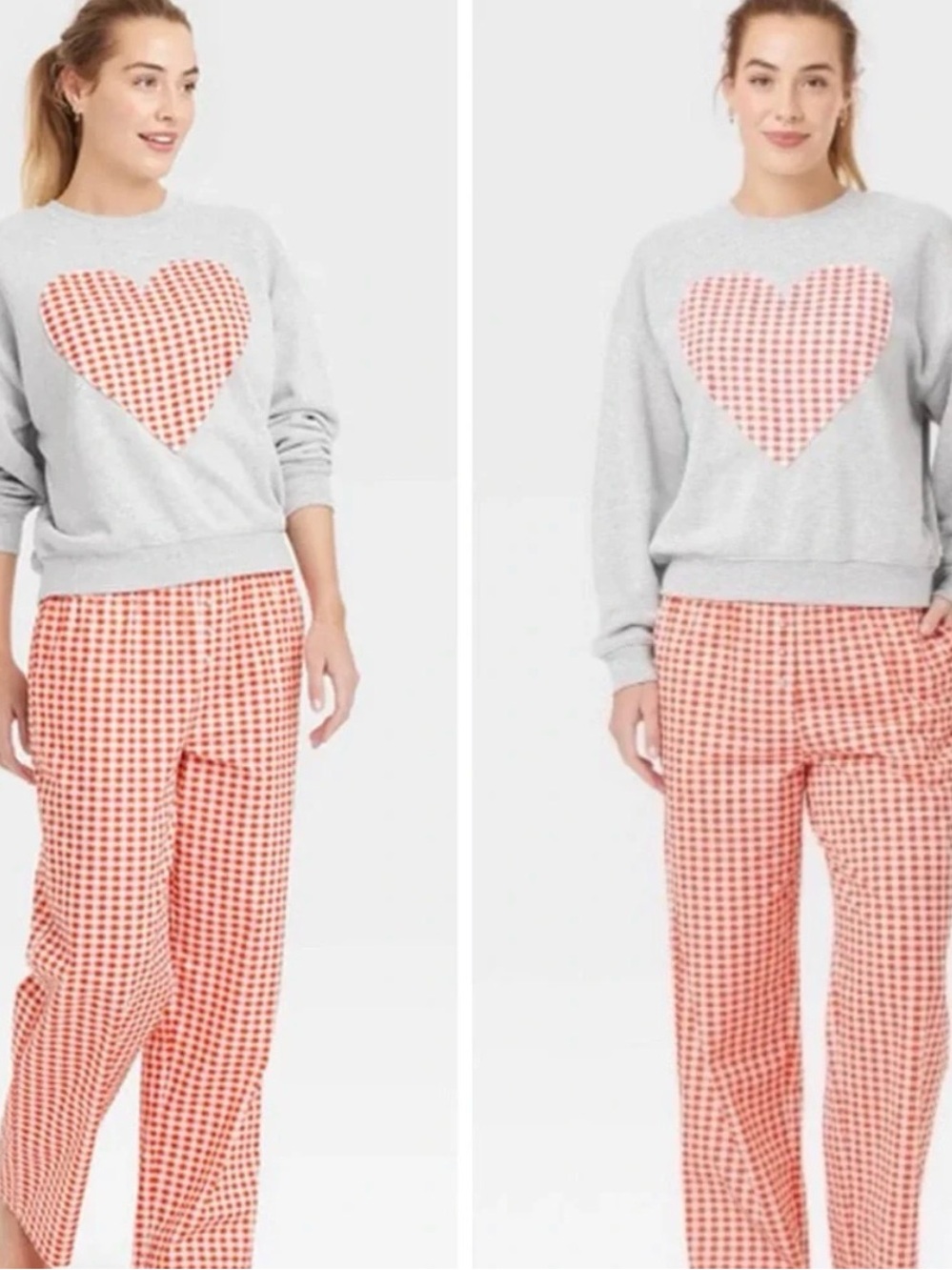 Target Grayson Threads Gingham Heart Sweater